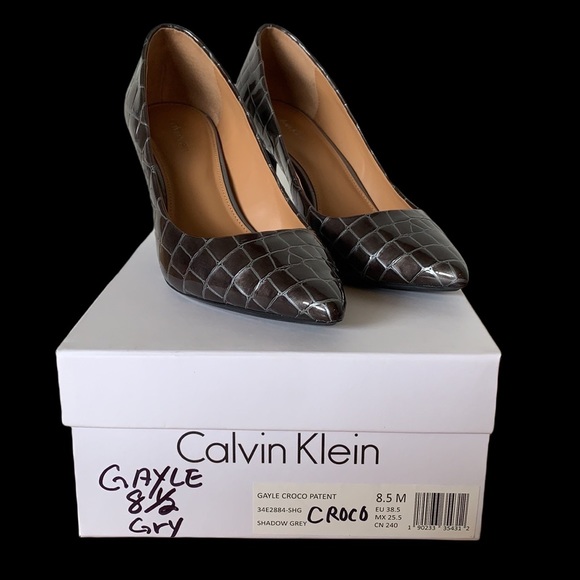 Calvin Klein croco patent heels - Picture 5 of 6